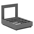 HESPERIDE - Chauffeuse de jardin "Allure" graphite en aluminium traité époxy - vignette