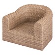 HESPERIDE - Fauteuil de salon de jardin "Mooréa" savana aluminium traité époxy en résine tressée - vignette
