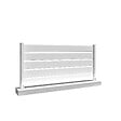 INTERSUN - Clôture ranch panneau ajouré 3 lames L 1911 x H 565 mm - Blanc RAL 9010 - vignette