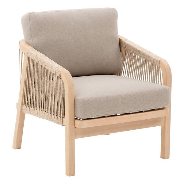HESPERIDE - Salon de jardin "Papouasie" 5 places en polyester et acacia - large
