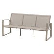 HESPERIDE - Salon de jardin "Boreane" Noisette & café 5 places en aluminium texaline et polyester - vignette