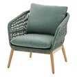 HESPERIDE - Salon de jardin "Orissa" vert olive 5 places en polyester et acier - vignette