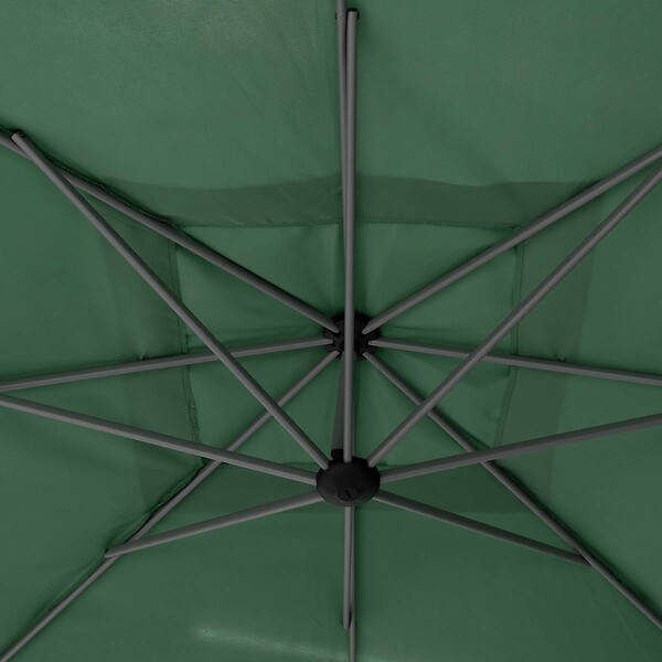 HESPERIDE - Parasol déporté carré "Manoa" vert olive D2,5x2,5m en acier - large