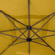 HESPERIDE - Parasol déporté carré "Manoa" jaune moutarde D2,5x2,5m en acier - vignette