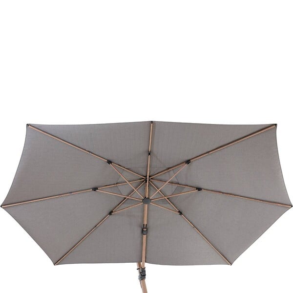 HESPERIDE - Parasol déporté "Tikeo" platine 4,2x3m - large