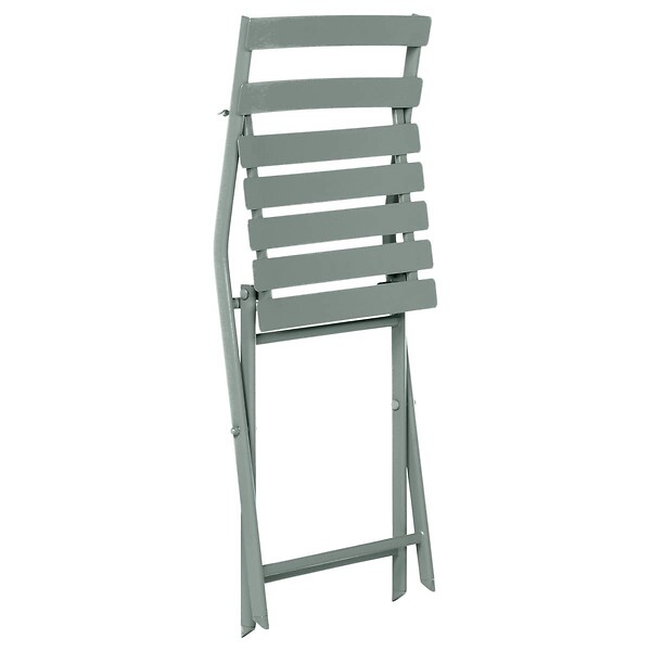 HESPERIDE - Chaise de jardin pliante "Greensboro" vert olive en acier traité époxy - large
