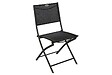 HESPERIDE - Lot de 4 chaises de jardin pliantes "Modula" anthracite & graphite acier traité époxy - vignette