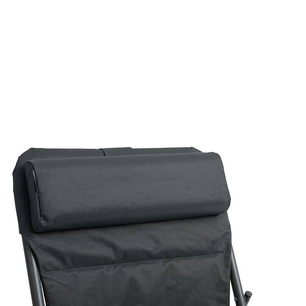 HESPERIDE - Chilienne de jardin pliante "Jubba" anthracite & graphite en zinc et polyester - large