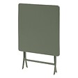 HESPERIDE - Table de jardin pliante carrée "Greensboro" vert laurier 2 places en acier - vignette