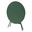 HESPERIDE - Table de jardin pliante ronde "Greensboro" vert olive 4 places en acier - vignette