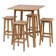 HESPERIDE - Table haute de jardin "Tiwi" 4 places en acacia - vignette