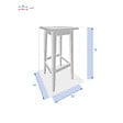 HESPERIDE - Lot de 2 tabourets hauts de jardin "Tiwi" en acacia - vignette