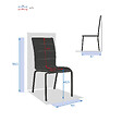 HESPERIDE - Chaise de jardin empilable "Diese" perle & blanc en aluminium traité époxy - vignette