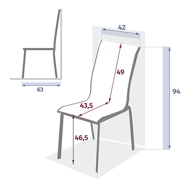 HESPERIDE - Chaise de jardin empilable "Axant" lin & argile en aluminium traité époxy - large