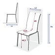 HESPERIDE - Chaise de jardin empilable "Axant" lin & argile en aluminium traité époxy - vignette