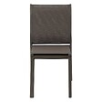 HESPERIDE - Chaise de jardin empilable "Essentia" wengé & praliné aluminium et texaline - vignette