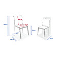 HESPERIDE - Chaise de jardin empilable "Essentia" lin & vert laurier aluminium et texaline - vignette