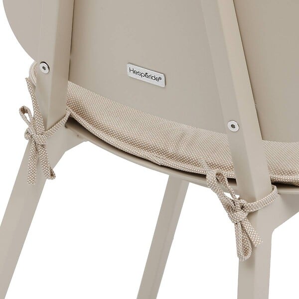 HESPERIDE - Lot de 2 chaises de jardin "Terzano" argile & beige aluminium - large