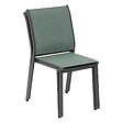 HESPERIDE - Chaise "Essentia" empilable vert olive & graphite - vignette