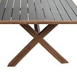 HESPERIDE - Table de jardin "Axiome" honey & graphite 8 places en aluminium - vignette