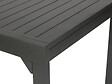 HESPERIDE - Ensemble repas table extensible rectangulaire alu Graphite Piazza + 12 fauteuils Piazza - Hespéride - vignette