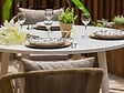 JARDILINE - Ensemble de Table à manger en alum blanc Capri et 4 chaises de jardin Maldives - Jardiline - vignette