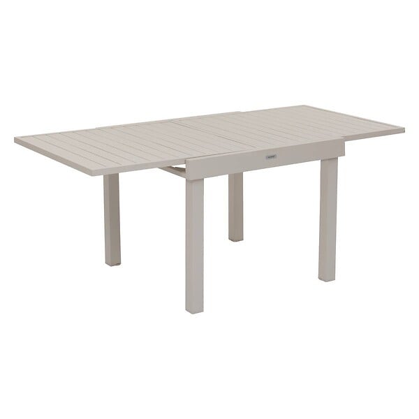 HESPERIDE - Table de jardin extensible "Piazza" argile 8 places en aluminium traité en epoxy - large