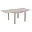 HESPERIDE - Table de jardin extensible "Piazza" argile 8 places en aluminium traité en epoxy - vignette