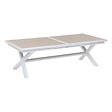 HESPERIDE - Table de jardin extensible "Axiome" en aluminium lin & argile traité époxy 12 places - vignette
