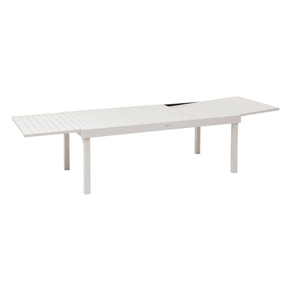 HESPERIDE - Table de jardin extensible "Piazza" argile 12 places en aluminium traité en epoxy - large