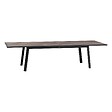 HESPERIDE - Table de jardin extensible "Pavane" graphite & pécan 12 places en aluminium traité époxy - vignette