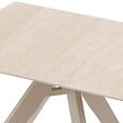 HESPERIDE - Table de jardin carrée "Terzano" vanille & argile 2 places en aluminium - vignette
