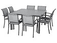 HESPERIDE - Table de jardin carrée Piazza 8 places Graphite - Hespéride - vignette