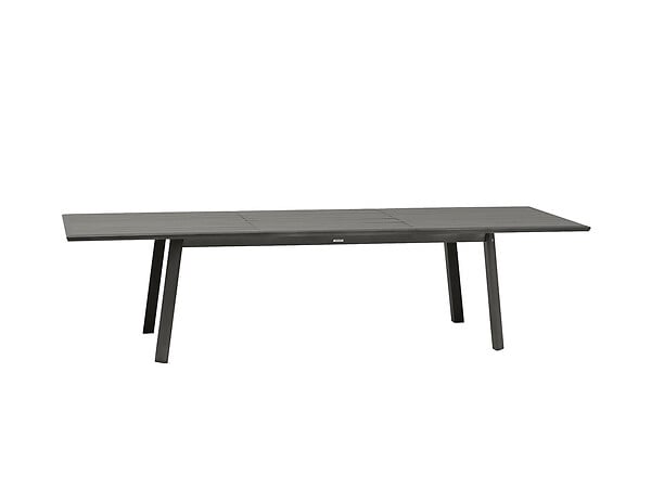 HESPERIDE - Table extensible rectangulaire alu Graphite Pavane - 8/12 places - Hespéride - large