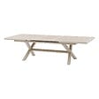 HESPERIDE - Table de jardin "Axiome" extensible lin & argile 10 places en aluminium - vignette