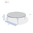 HESPERIDE - Table basse de jardin ronde "Deona" 80x48cm en acacia - vignette