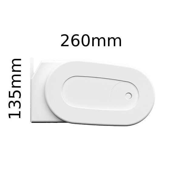 INTERSUN - Store banne coffre intégral HEVOA 4,00x3,00 M (Motorisé Secours à Télécommande - Blanc satiné RAL9010 - Gris foncé 250g/m²) - large