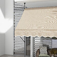 OUTSUNNY - Store banne autoportant manuel rétractable 2,5L x 1,2l x 2,1-3H m inclinaison réglable métal alu polyester sable - vignette