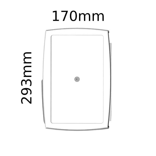 INTERSUN - Store banne coffre intégral SOA 6,00x3,50 M (Motorisé Secours à Télécommande + LED - Blanc satiné RAL9010 - Gris foncé 250g/m²) - large