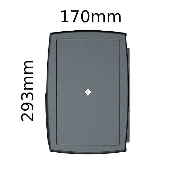 INTERSUN - Store banne coffre intégral SOA 6,00x3,50 M (Motorisé Secours à Télécommande - Gris anthracite structuré RAL7016ST - Gris foncé 250g/m²) - large