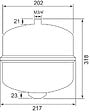 SOMATHERM FOR YOU - Vase d'expansion 8l cylindrique à membrane suspendu - vignette