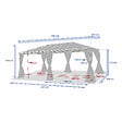 HESPERIDE - Pergola Belize en aluminium et polycarbonate 6 x 3,6 m - Hespéride - vignette