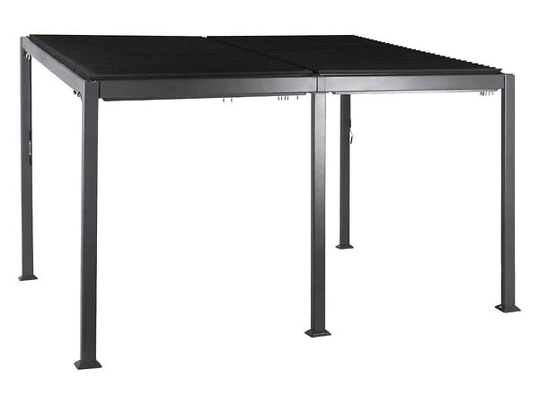 HESPERIDE - Pergola bioclimatique Avila Graphite 4 x 3 m - Hespéride - large