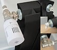 CENTRALE BRICO - Kit thermostatique T303 équerre universel complet en laiton blanc - vignette