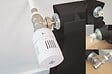 CENTRALE BRICO - Kit thermostatique T303 équerre universel complet en laiton blanc - vignette