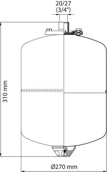 SOMATHERM FOR YOU - Vase expansion sanitaire 11 litres - large
