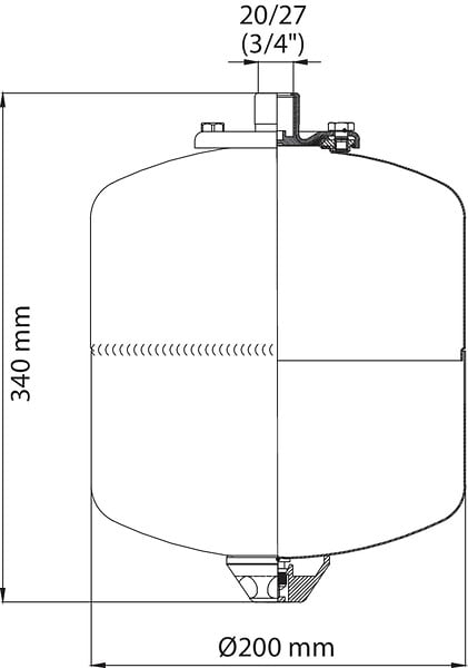 SOMATHERM FOR YOU - Vase expansion sanitaire 8 litres - large