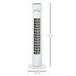HOMCOM - HOMCOM Ventilateur colonne tour oscillant 45 W silencieux télécommande incluse minuterie 3 modes 3 vitesses blanc - vignette