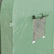 OUTSUNNY - Serre de jardin 1,8 m² - 2 portes zippées 4 fenêtres - acier PE vert - vignette