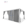 HESPERIDE - Kit de rideaux, moustiquaires et de rails pour pergola bioclimatique "Evora" 6 x 3,6m Graphite - vignette
